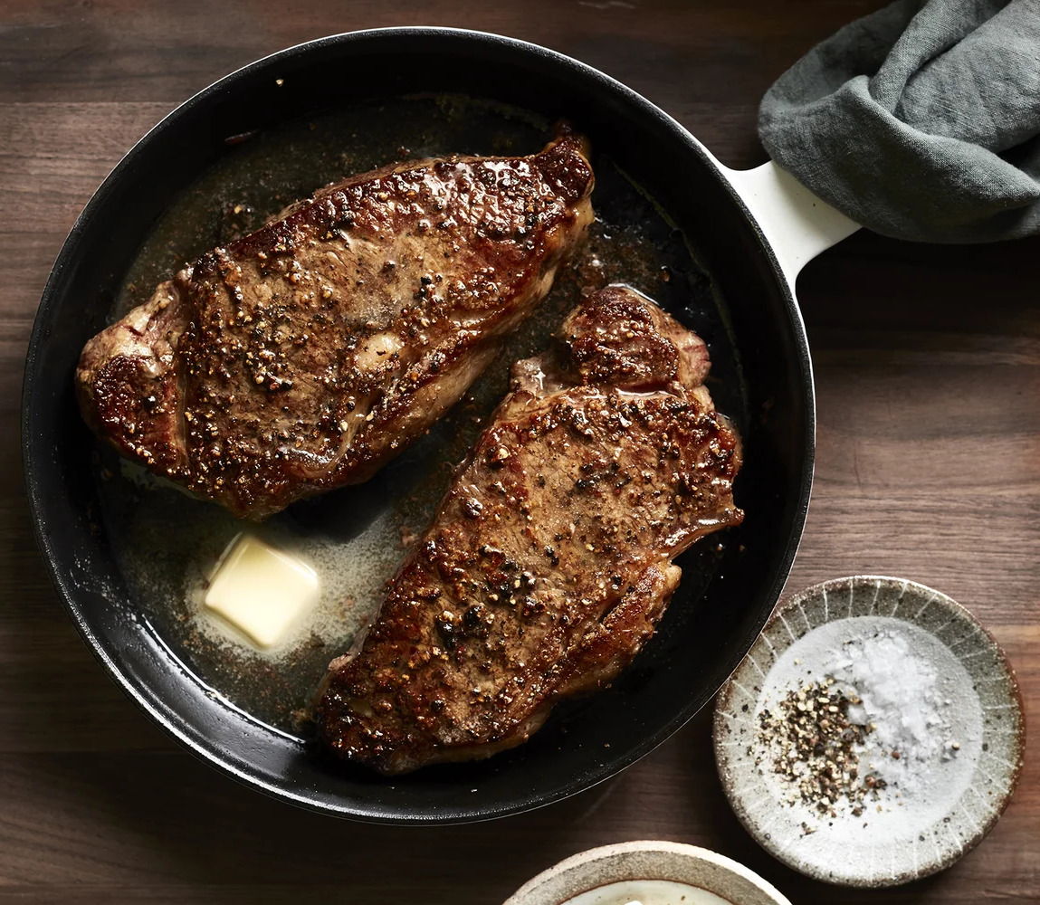 Pan seared steaks